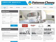 Tablet Screenshot of pattersoncheneytrucks.com.au
